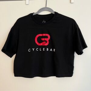 CycleBar Cropped Tee - Black